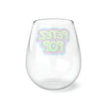 Load image into Gallery viewer, PetezPop Stemless Wine Glass, 11.75oz #0001
