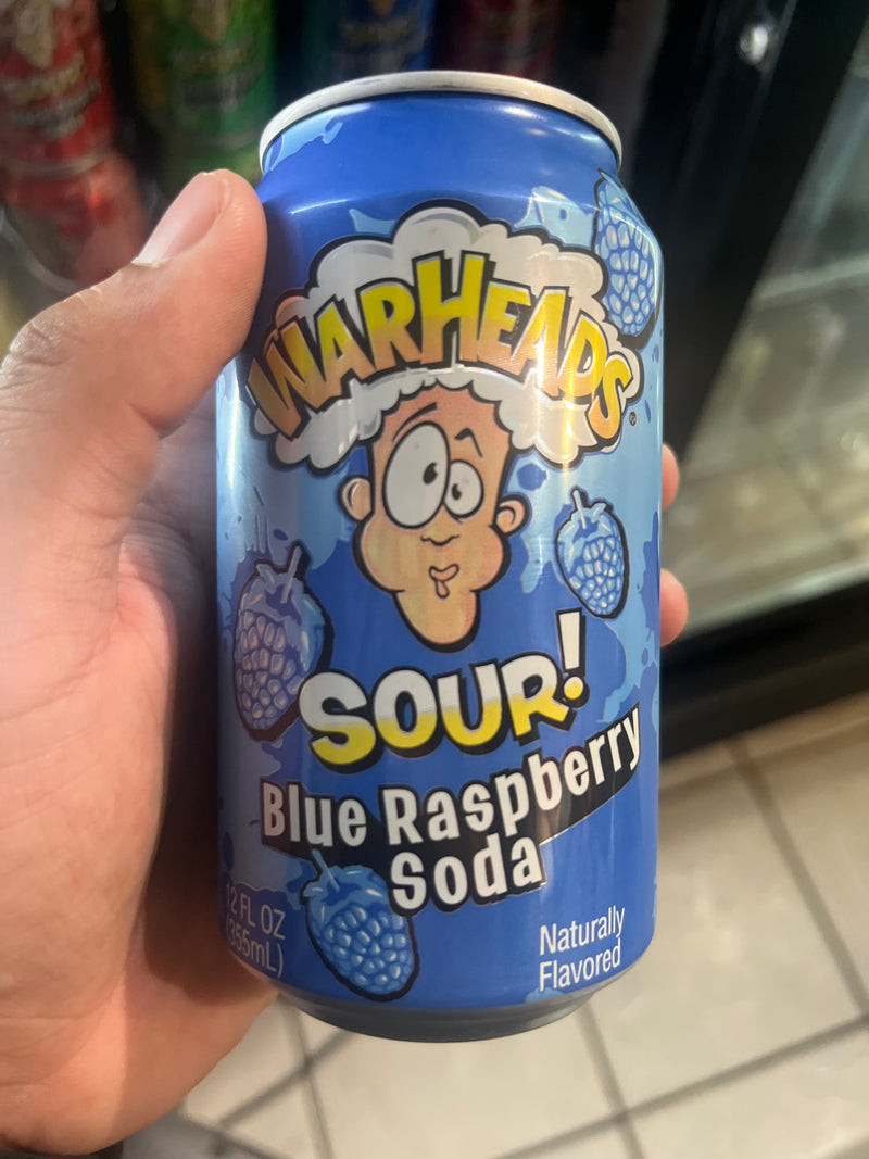 Warhead Blue Raspberry Sour Soda