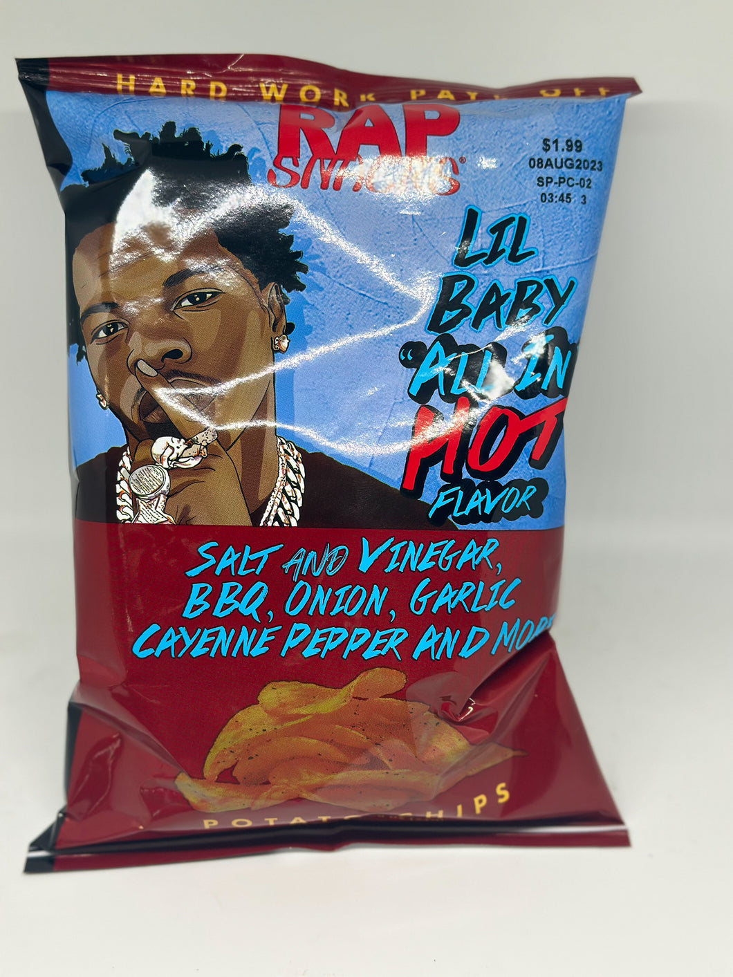 Rap Snacks lil baby all in hot flavor